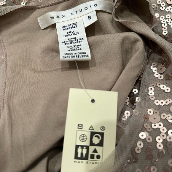 NWT Max Studio Sparkling Racerback Shift Dress - Picture 7 of 7